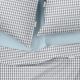 Полуторна постільна білизна з простирадлом на резинці HOUNDSTOOTH CS3