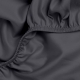 Сімейна постільна білизна сатин з простирадлом на резинці SMOKY CS1