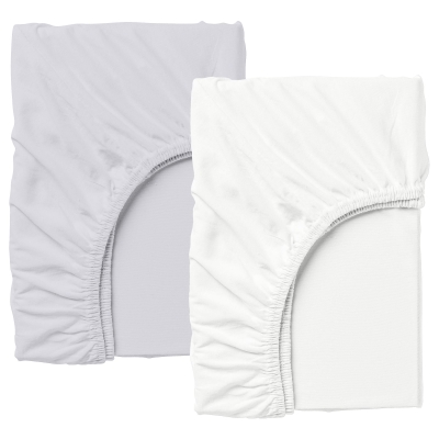 Набір простирадло на резинці 160х200х30 WHITE / GREY