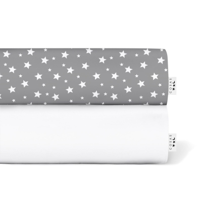 Набір простирадло полуторне 155х240 WHITE / GREY STARSFALL
