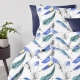 Євро постільна білизна з простирадлом на резинці MINT FEATHER CS1
