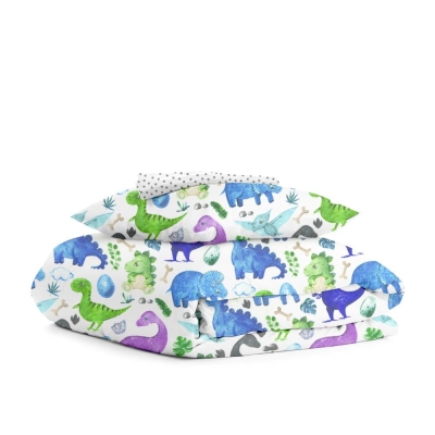 Дитяча постільна білизна в ліжечко COLORFUL DINO