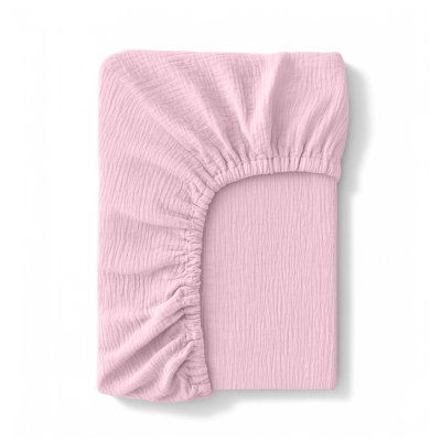 Простирадло на резинці муслін 200x200 BABY BLUSH