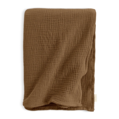 Муслінове покривало 200х220 COCOA BROWN
