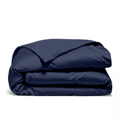 Півтораспальний підодіяльник сатин DARK BLUE SATIN