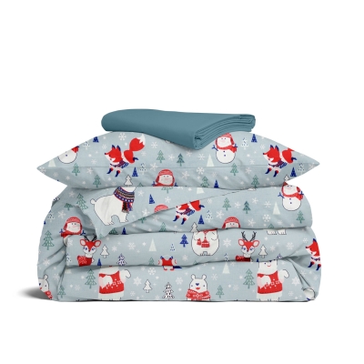 Підліткова постільна білизна WINTER ANIMALS CS1