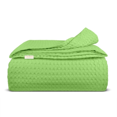 Плед покривало 230х240 Lime Waffle Weave