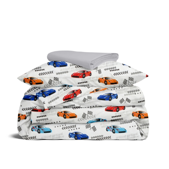 Дитяча постільна білизна в ліжечко RACING CARS