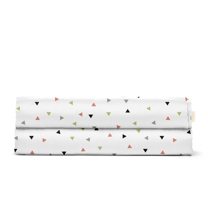 Дитяче простирадло 110х160 COLORFUL TRIANGLE CS1