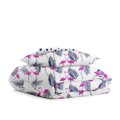 Дитяча постільна білизна в ліжечко FLAMINGO PALM