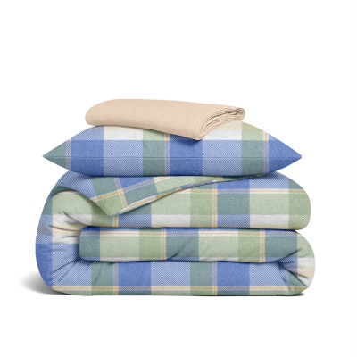 Дитяча постільна білизна фланель в ліжечко OCEAN TARTAN CS2