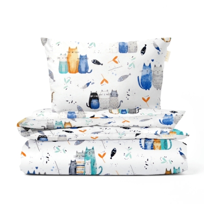 Підліткова постіль без простирадла HAPPY CATS