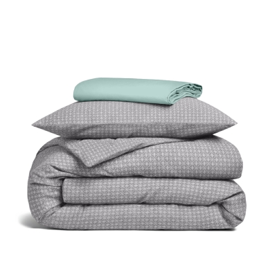 Підліткова преміум постільна білизна з простирадлом на резинці NORDIC WAVE CS5