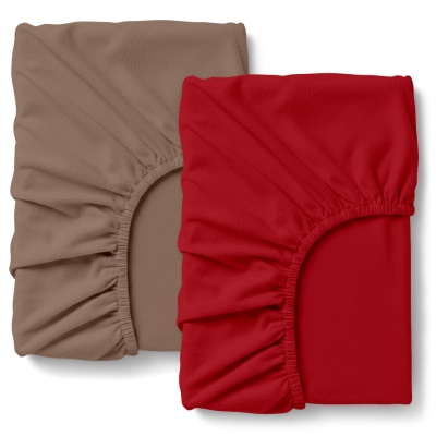 Набір простирадло на резинці 120х200х20 COCOA RED
