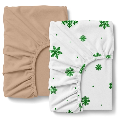 Набір простирадло на резинці 120х200х20 GREEN SNOW