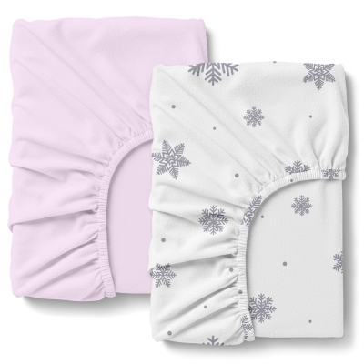 Набір простирадло на резинці 140х200 LILAC SNOW