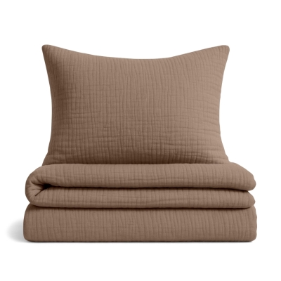 Підліткова постіль без простирадла муслін BROWN