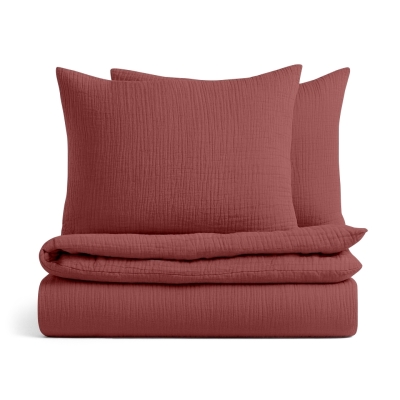 Двоспальний комплект без простирадла муслін COPPER