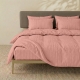 Сімейна преміум постільн з текстурованої бавовни з простирадлом на резинці SAKURA