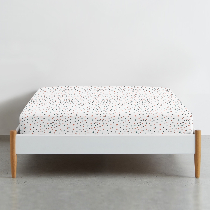 Простирадло на резинці в дитяче ліжечко 60х120 COLOR DOTS
