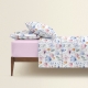 Двоспальна постільна білизна з простирадлом на резинці FLORAL DREAM CS2