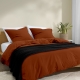 Плед покривало 160х230 Black Waffle Weave