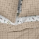 Полуторна постільна білизна з простирадлом на резинці BEIGE GEOMETRY CS11