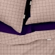 Євро постільна білизна з простирадлом на резинці ROSE GEOMETRY CS5