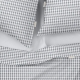 Євро постільна білизна з простирадлом на резинці HOUNDSTOOTH CS4
