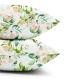 Двоспальна постільна білизна з простирадлом на резинці FLORAL LEAVES CS1