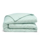 Сімейна постільна білизна ранфорс з простирадлом на резинці MINT MINI CHECK CS4