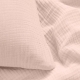 Сімейна преміум постільна білизна муслін з простирадлом на резинці PUDRA