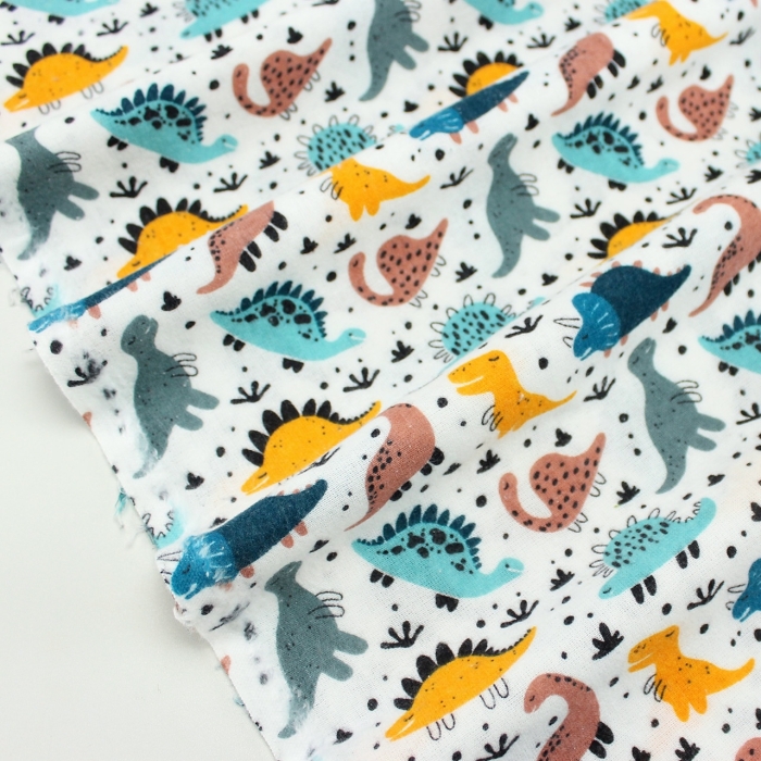 Підліткова постільна білизна фланель з простирадлом на резинці FUNNY DINO CS3