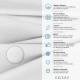 Сімейний комплект фланель з простирадлом на резинці SILVER CLOUD CS1