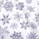 Підліткова постільна білизна фланель з простирадлом на резинці SNOWFLAKES CS7