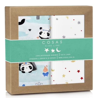 Багаторазові пелюшки дитячі STARS & PANDA 2шт