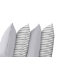 Набір наволочок на подушку 50х70 GREY / GREY LINE
