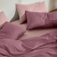 Євро постільна білизна з простирадлом на резинці LILAC ROSE CS1