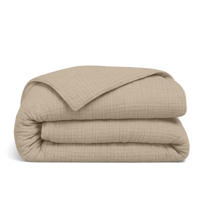 Підковдра полуторна муслін 160х220 BEIGE