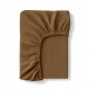 Простирадло на резинці муслін 160х200х20 COCOA BROWN