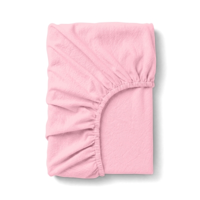 Простирадло на резинці з вареної бавовни 90х200х25 BABY BLUSH