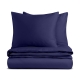 Євро постіль сатин без простирадла MIDNIGHT BLUE