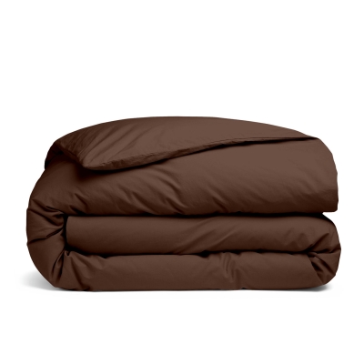 Підковдра полуторна з вареної бавовни 145х210 COCOA BROWN