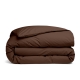 Підковдра євро з вареної бавовни 220х240 COCOA BROWN