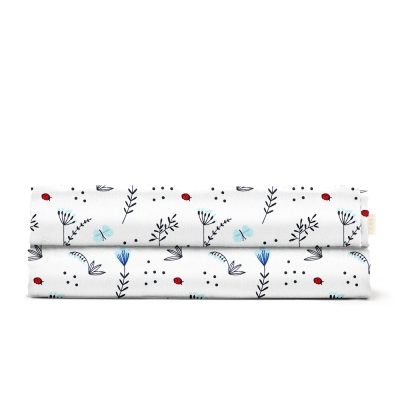 Дитяче простирадло 110х160 BLUE WILDFLOWERS CS1