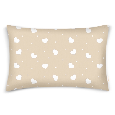 Наволочка на подушку 50х70 CREAM HEARTS