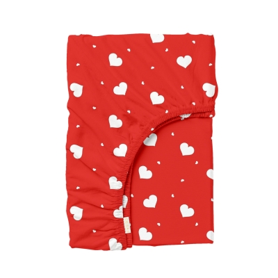 Простирадло на резинці 80х190х25 CRIMSON HEARTS