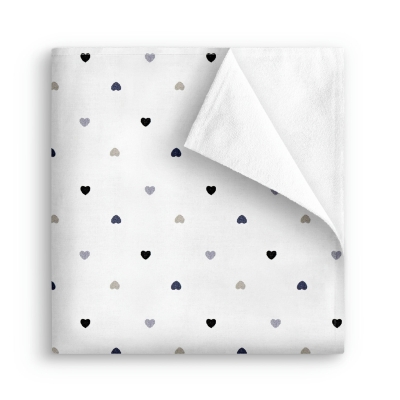 Багаторазова непромокаюча пелюшка 50х70 GREY HEARTS
