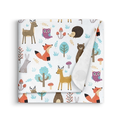 Фланелеві пелюшки 100х120 ANIMALS MUSHROOMS