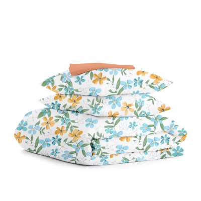 Євро постільна білизна MINT FLOWERS CS3
